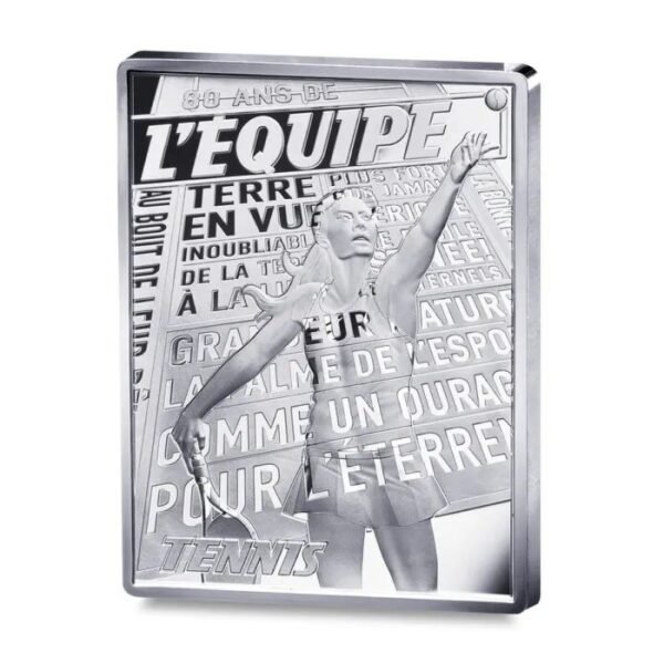 France 2026 10 euro silver coin LEquipe-Tennis