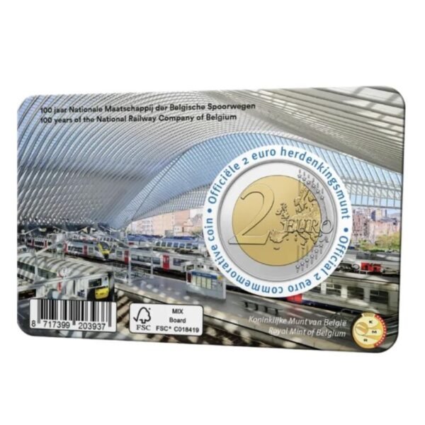 Belgium 2 euro 2026 Railway coincard FR