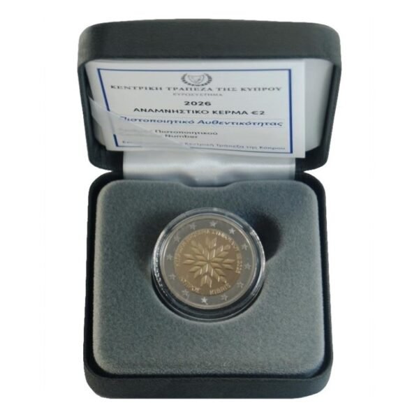 Cyprus 2 euro 2026 Presidency PROOF in box Cyprus 2 euro 2026 Presidency PROOF in box