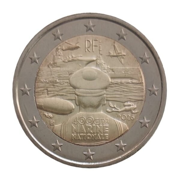 France 2 euro coin 2026 French Navy