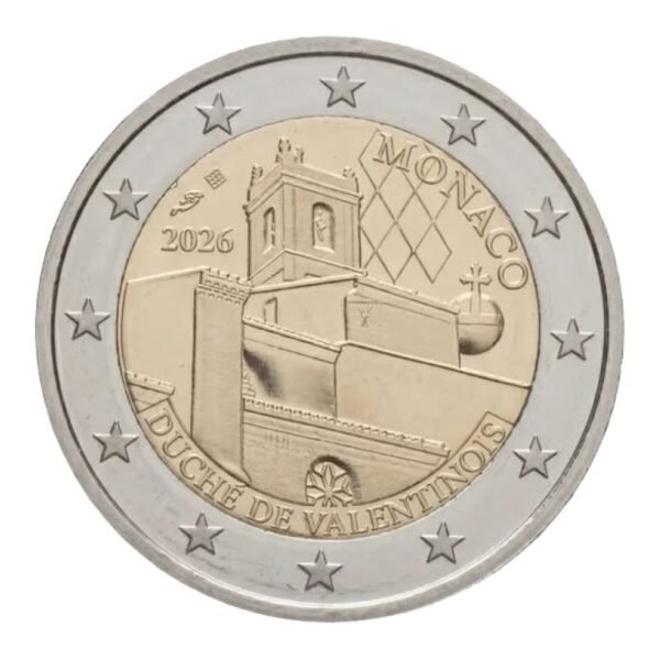Monaco 2 euro 2026 Valentinois Monaco 2 euro 2026 Valentinois