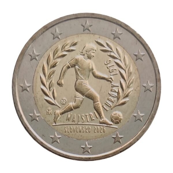 Slovakija 2 euro coin 2026 Football Slovakija 2 euro coin 2026 Football