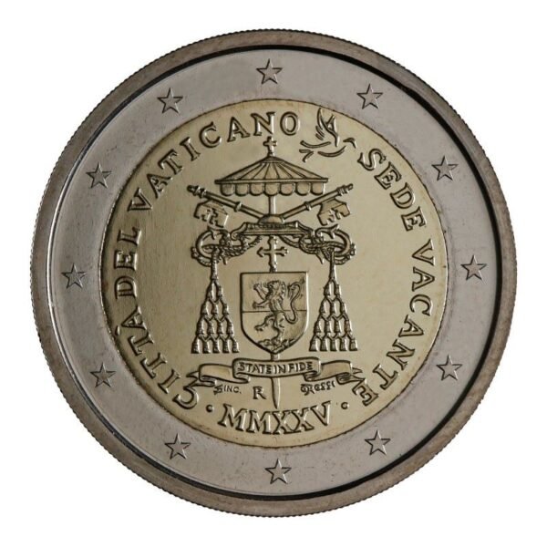 Vatican 2 euro 2025 Sede Vacante coin