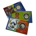 Canada 2026 0.25 dollar FIFA2026 x3 coincards-Emblem+Toronto+Vancouver