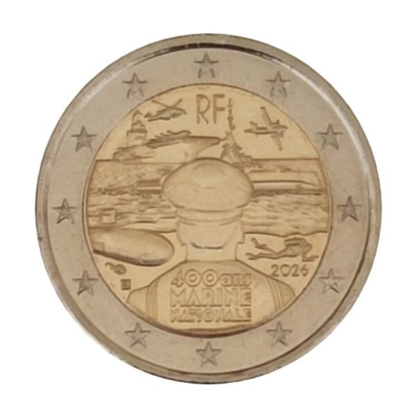 France 2 euro coin 2026 Navy UNC France 2 euro coin 2026 Navy UNC