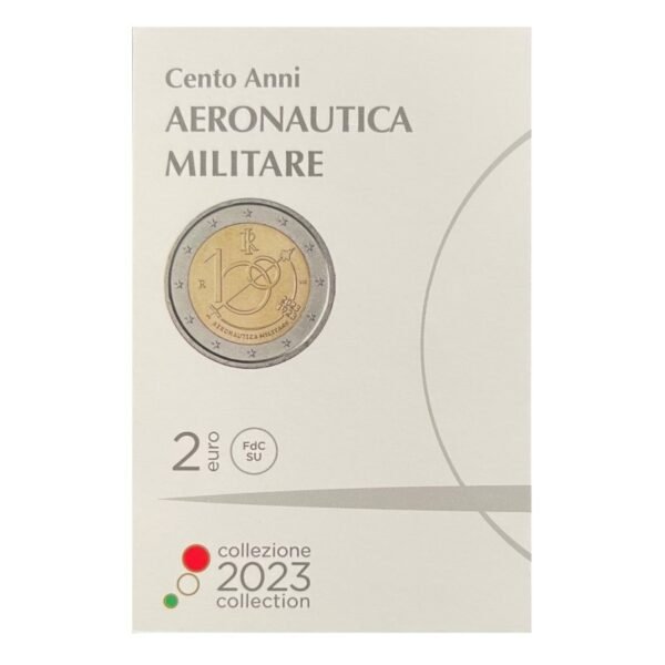 Italy 2 euro coin 2023 AirForce BU coincard