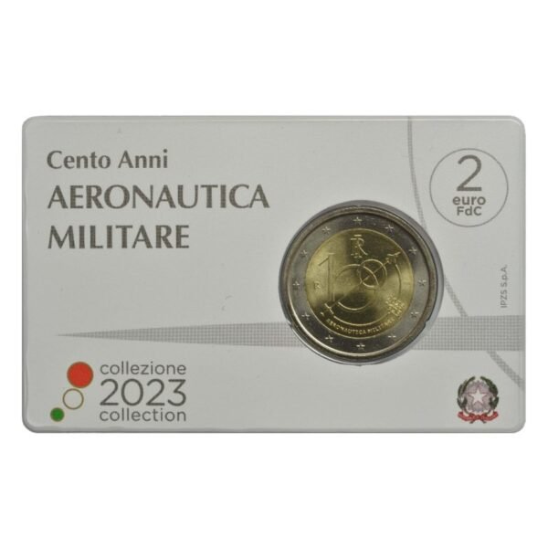 Italy 2 euro coin 2023 AirForce BU coincard
