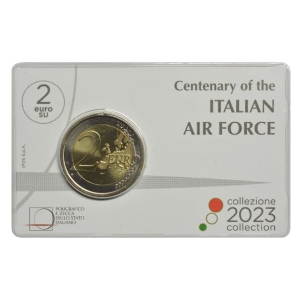 Italy 2 euro coin 2023 AirForce BU coincard