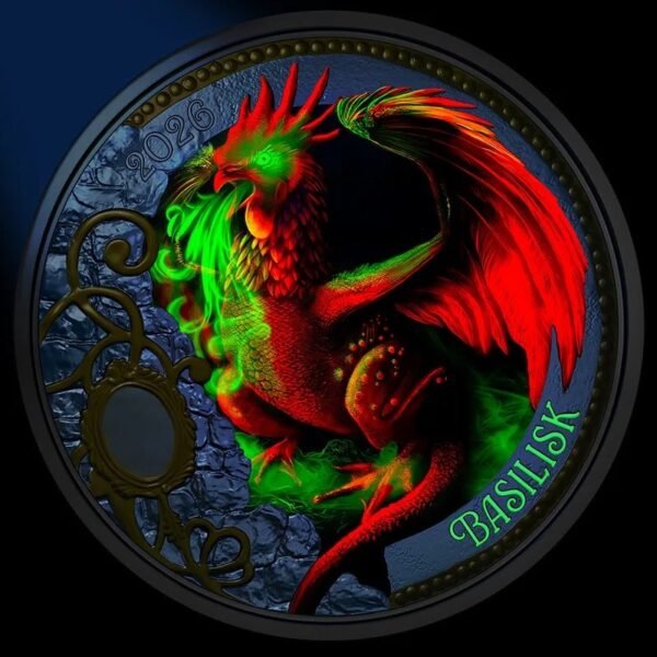 Austria 2026 3 euro coin Basilisk
