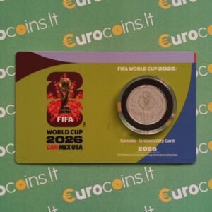 Canada 2026 0.25 dollar FIFA2026 Cup coincard