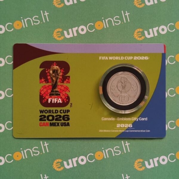 Canada 2026 0.25 dollar FIFA2026 Cup coincard Canada 2026 0.25 dollar FIFA2026 Cup coincard
