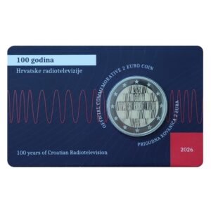 Croatia 2 euro coin 2026 Radio_BU coincard