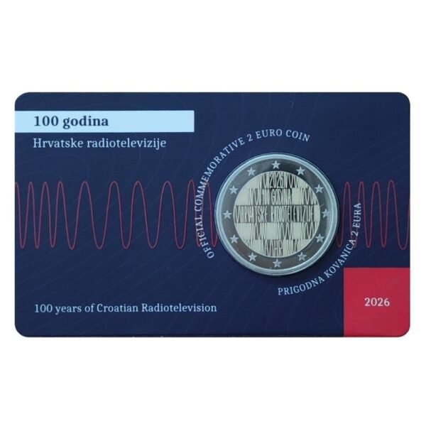 Croatia 2 euro coin 2026 Radio_BU coincard