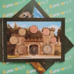 Ireland 2005 BU euro coins set Heywood Gardens in Laois in folder Ireland 2005 BU euro coins set Heywood Gardens in Laois in folder