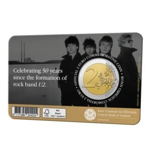 Ireland 2euro coin 2026 U2 BU coincard
