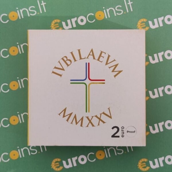 Italy 2 euro coin 2025 Jubilee PROOF box