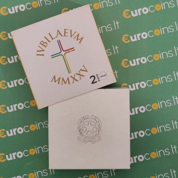 Italy 2 euro coin 2025 Jubilee PROOF box