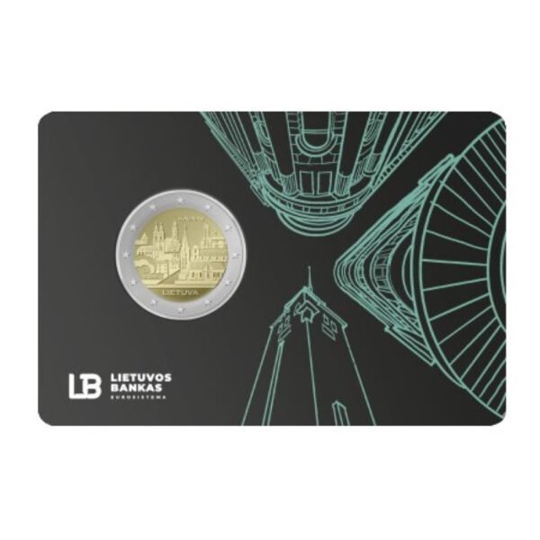 Lithuania 2 euro 2026 Kaunas BU coincard Lithuania 2 euro 2026 Kaunas BU coincard