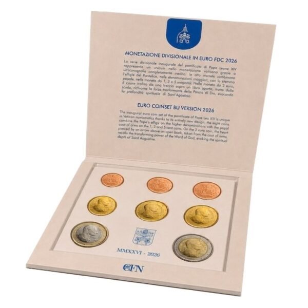 Vatican 2026 BU euro set in folder Vatican 2026 BU euro set in folder