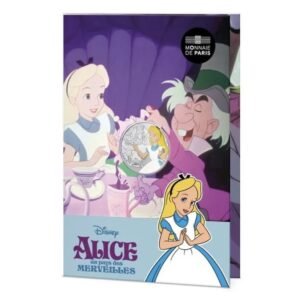 France 2026 10 euro silver coin Alice in wonderland in folder