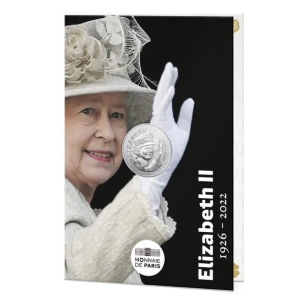 France 2026 10 euro silver coin Elisabeth II in folder France 2026 10 euro silver coin Elisabeth II in folder