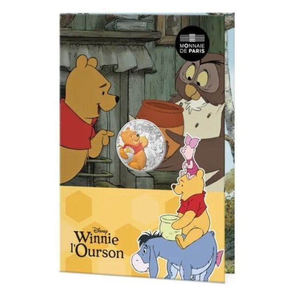 France 2026 10 euro silver coin Winnie The Pooh in folder