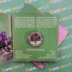 Greece 2021 5 euro silver coin Campanula saxatilis in folder