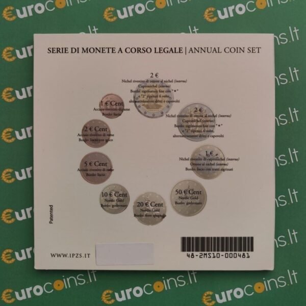 Italy 2014 BU euro coins set Galileo Galilei folder Italy 2014 BU euro coins set Galileo Galilei folder