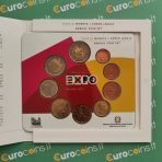 Italy 2015 BU euro coins set EXPO Milano in folder