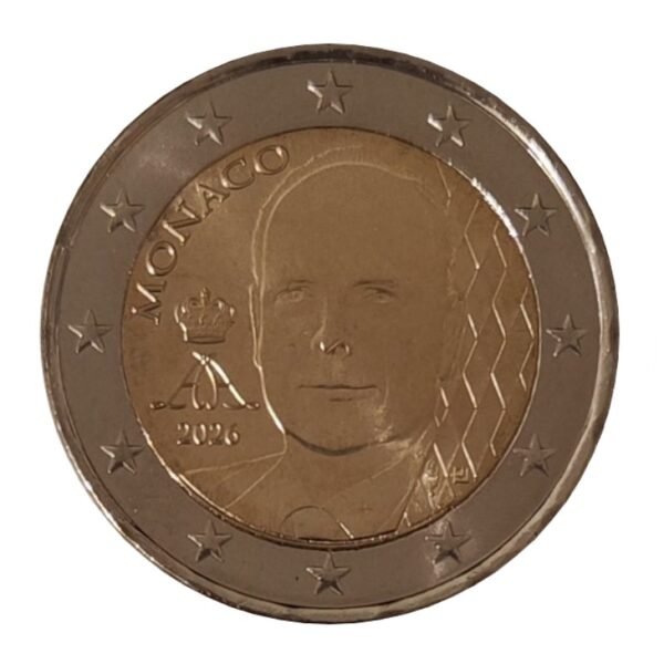 Monaco 2026 2 euro coin regular national