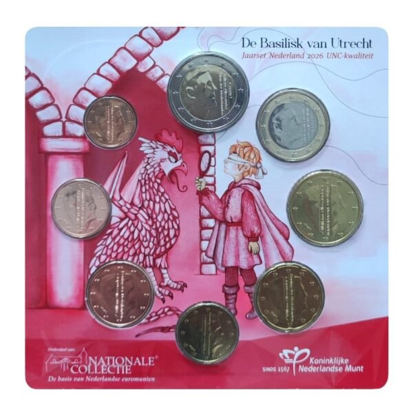 Netherlands 2026 UNC official euro coins set Netherlands 2026 UNC official euro coins set