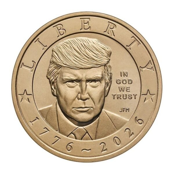 USA 2026 1 dollar coin Donald Trump