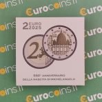 Vatican 2 euro coin 2025 Michelangelo PROOF box